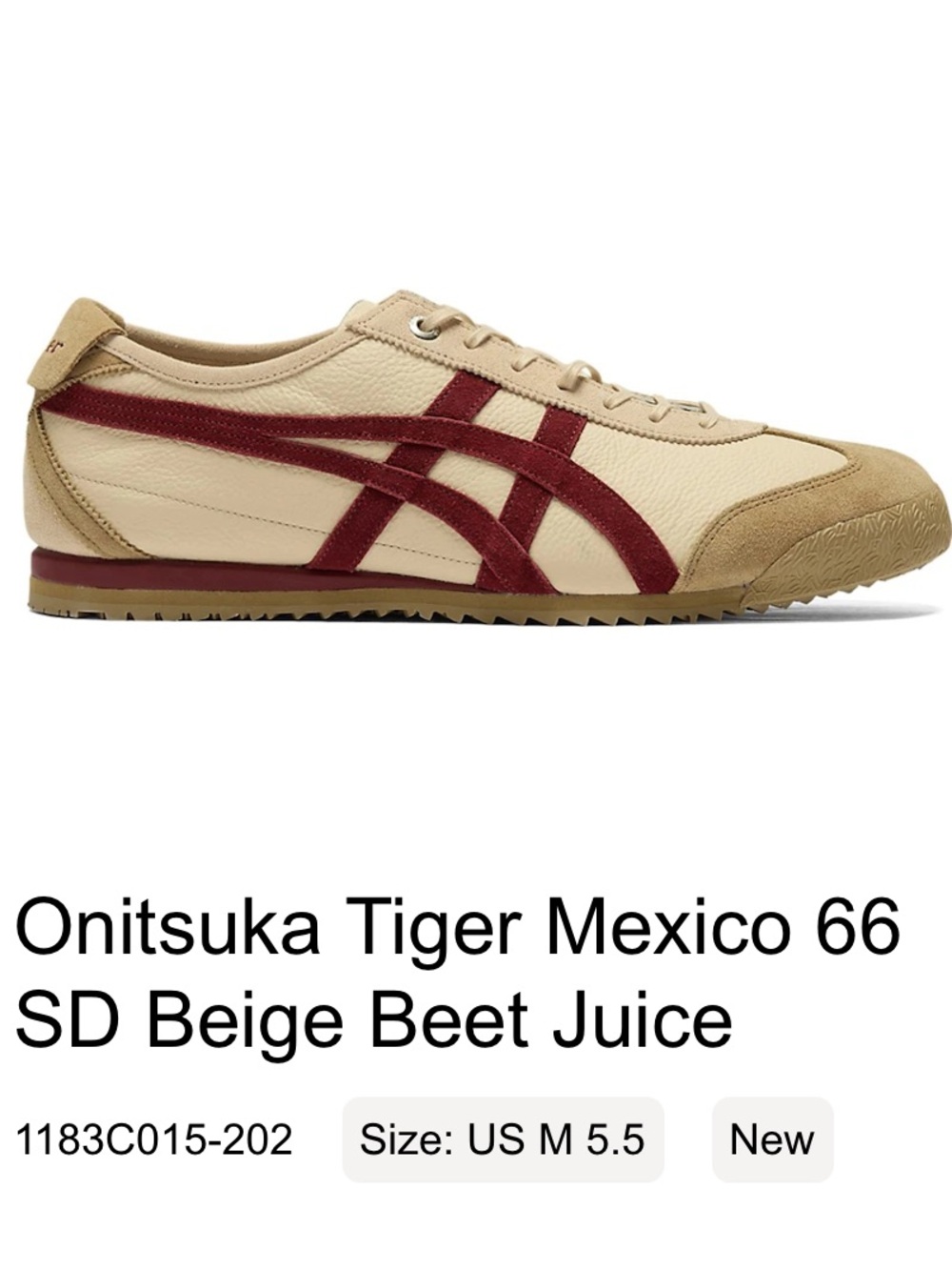 Onitsuka Tiger Mexico 66 SD Beige Beet Juice